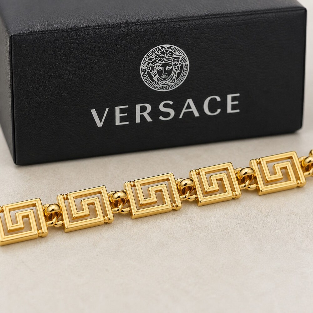 Versace Bold Statement Necklace Style 2 | New with Box - Picture 3 of 9
